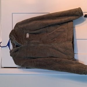 New sherpa Reebok jacket with hood/ color sage / with tags